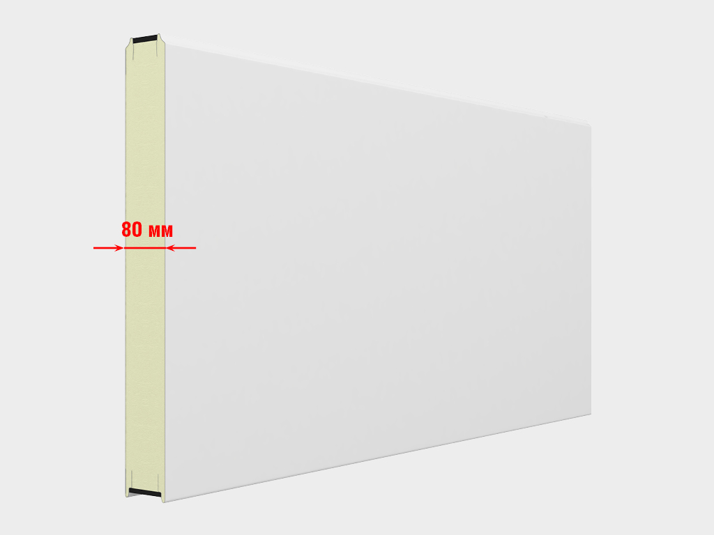 853Промышленные секционные ворота DoorHan из сэндвич-панелей 80 мм