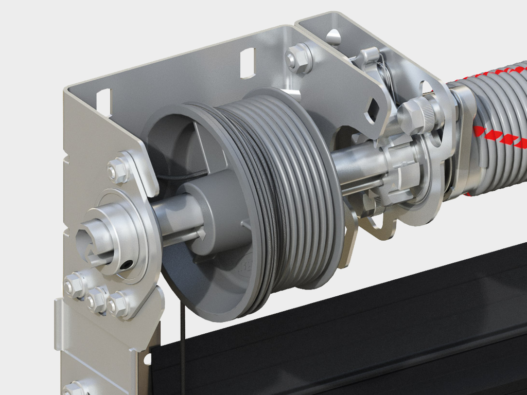 750Промышленные панорамные секционные ворота DoorHan