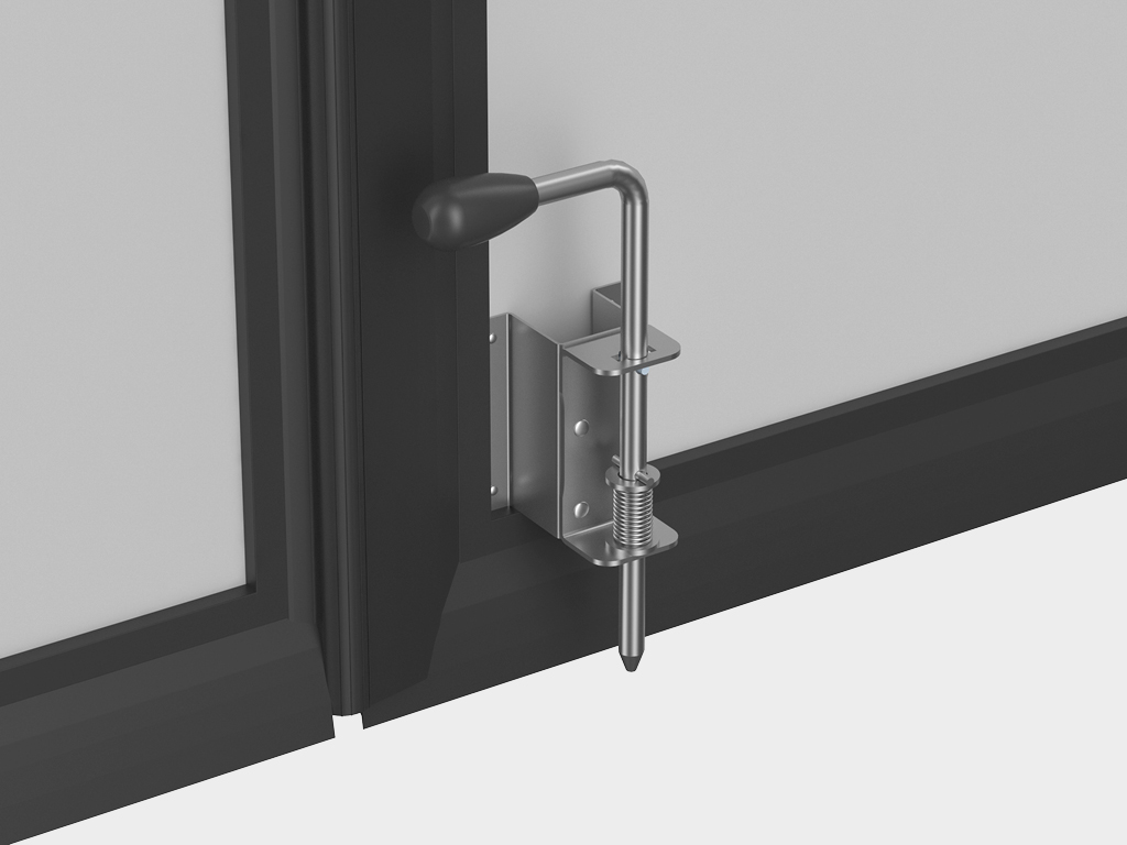 1302ПРОМЫШЛЕННЫЕ ОТКАТНЫЕ ВОРОТА БЕЗ НИЖНЕЙ НАПРАВЛЯЮЩЕЙ