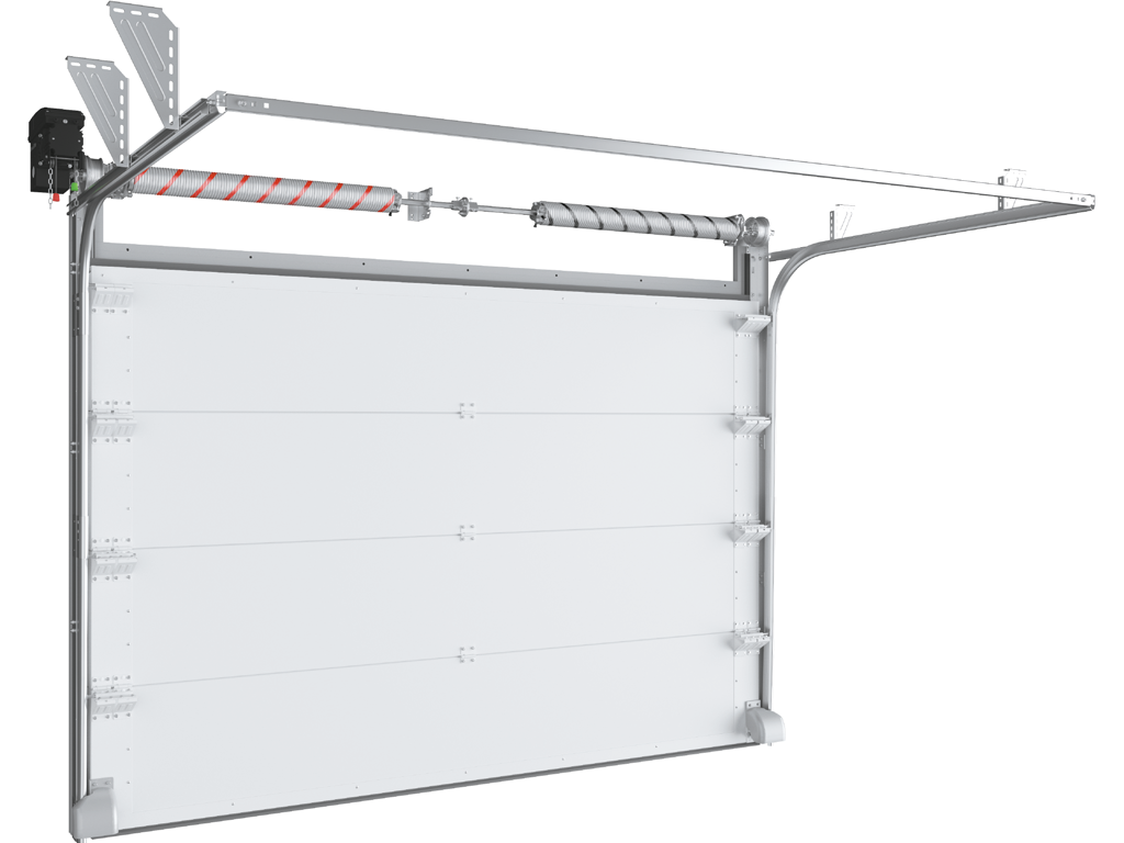 Промышленные секционные ворота DoorHan из сэндвич-панелей 80 мм