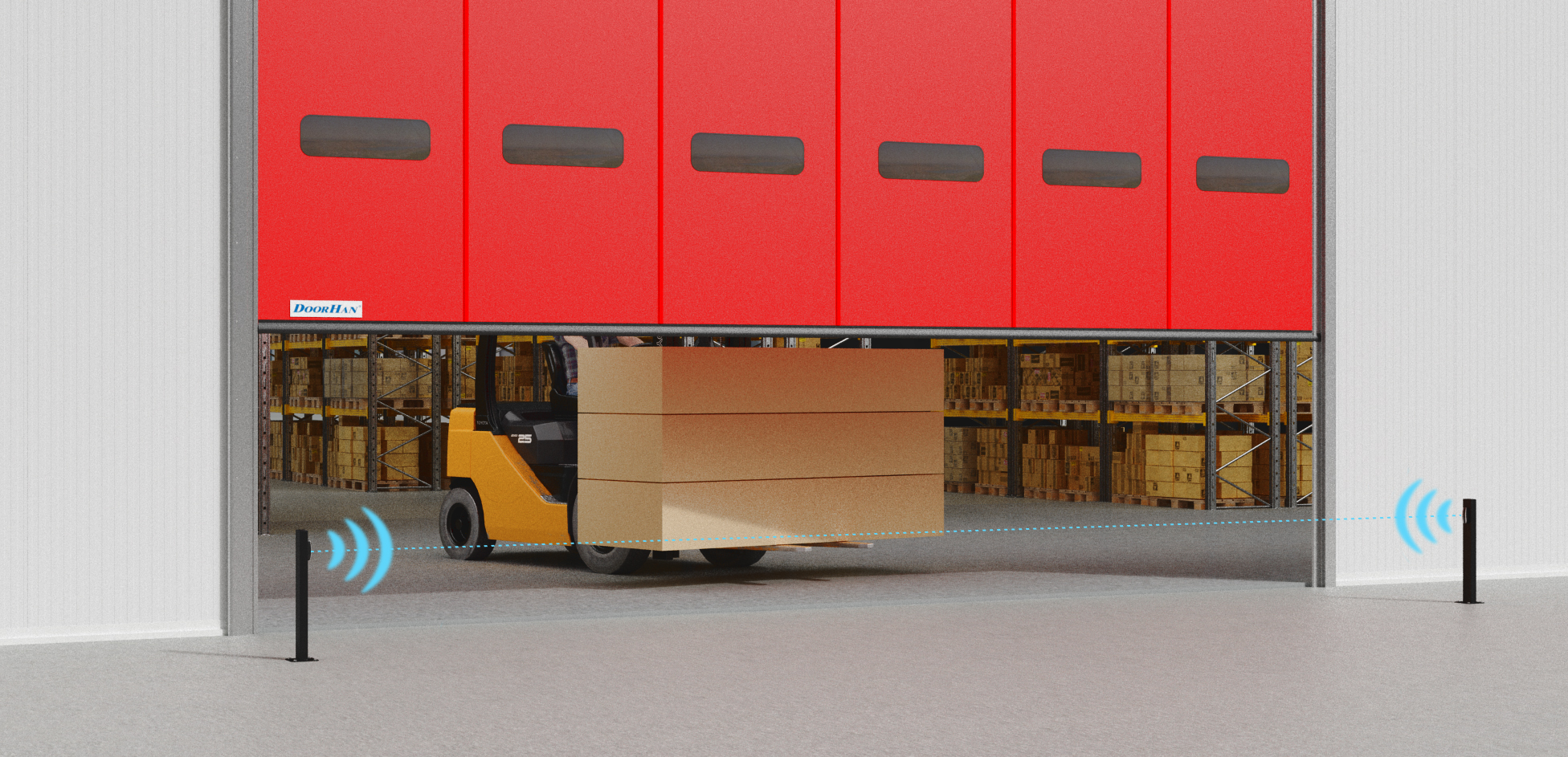 1987Скоростные складывающиеся ворота DoorHan