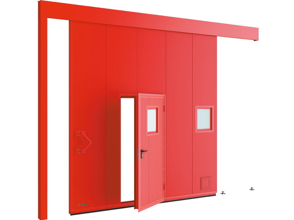 Откатные противопожарные ворота EI60, EI90