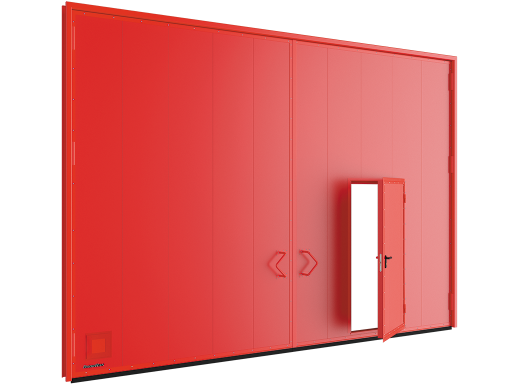 Распашные противопожарные ворота EI90